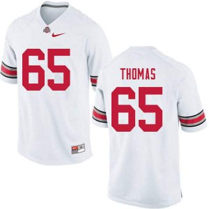 Men's Ohio State Buckeyes #65 Phillip Thomas White Nike NCAA College Football Jersey Trade TIO3844FA